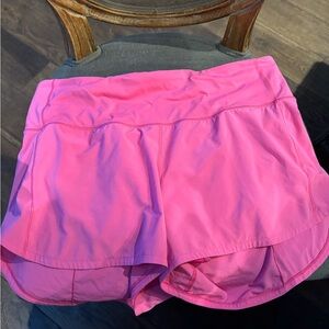 Lululemon Speed Up 4” high waisted shorts
